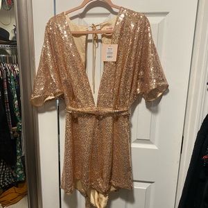 Gold Sequin Romper